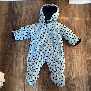 Starry Blue Kids One Piece Snowsuit